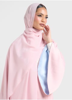 Khizana Two Toned Abaya With Sheila  - Image 4