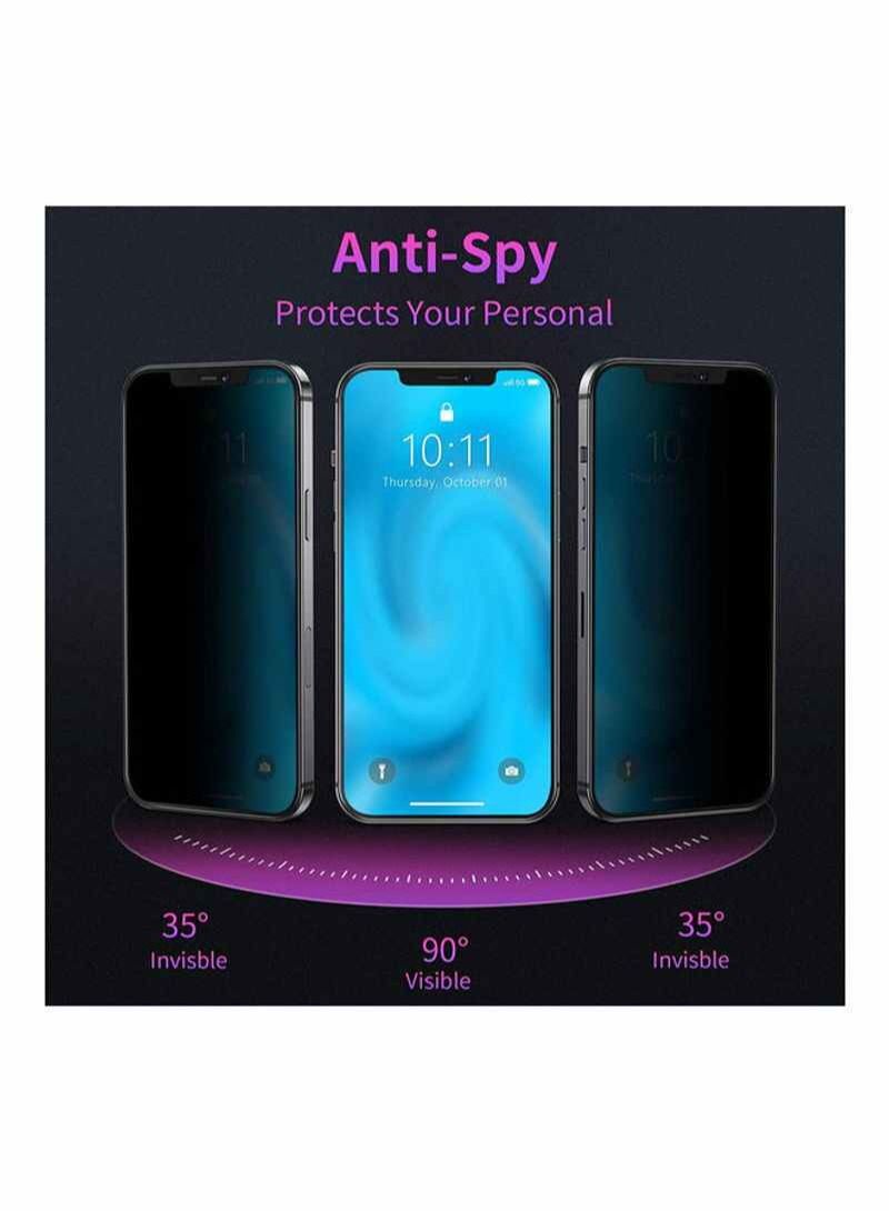 BORTONY Privacy Tempered Glass Screen Protector For Apple iPhone 12 Pro Max Black - Image 2