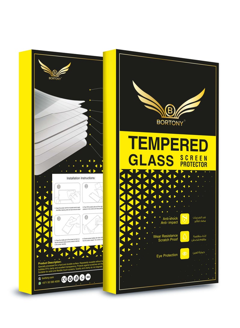 BORTONY Privacy Tempered Glass Screen Protector For Apple iPhone 12 Pro Max Black - Image 4