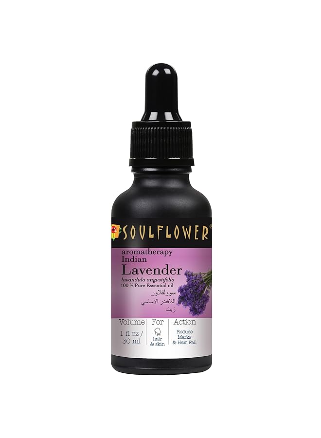 erorex Lavender Essential Oil For Hair Nourishment Healthy Skin And Face Aromatherapy Home Diffuser 100 Percent Pure And Natural Undiluted Oil Ecocert Cosmos Organic Certified 1 Fl Oz - Image 1