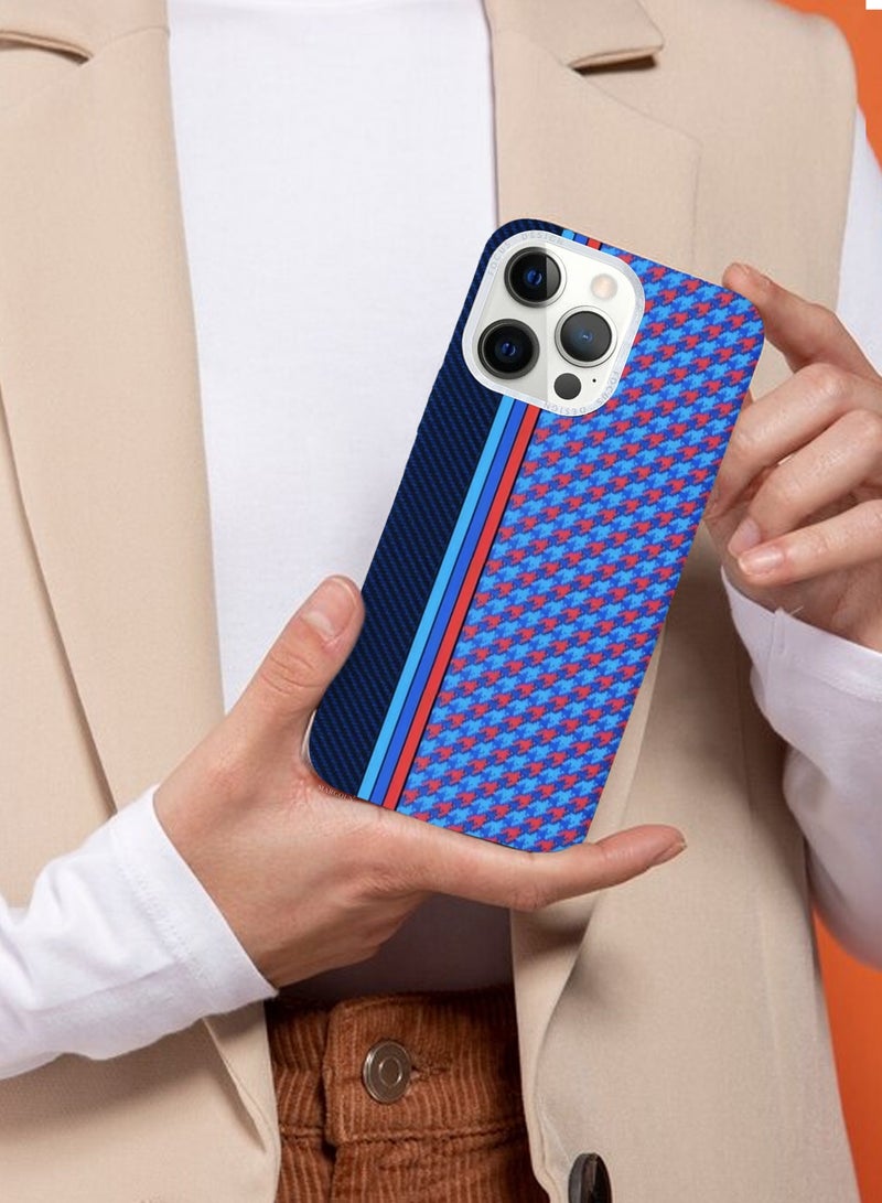 CATANES Ultra-Slim Woven Pattern Case Cover for iPhone 12 Pro Max - Lightweight Protective Back Case - Racing Weave - Image 5