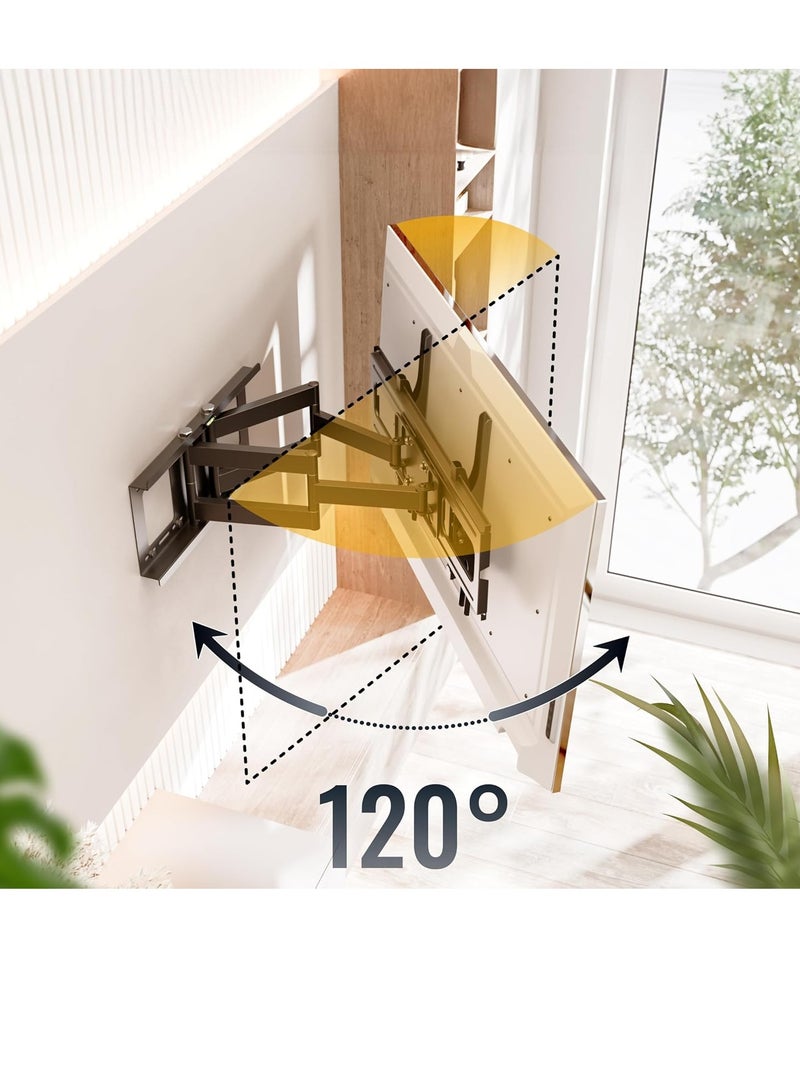 40-75 Inch Tilt TV Wall Mount, R06-F Universal TV Wall Mount Bracket for 65 Inch TV up to 95kg Max VESA 600 x 400mm - Image 3