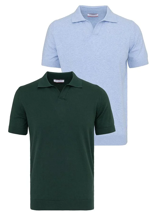 فيليكس هاردي Men's 100% Cotton Polo Shirt Short Sleeve Pack of 2
