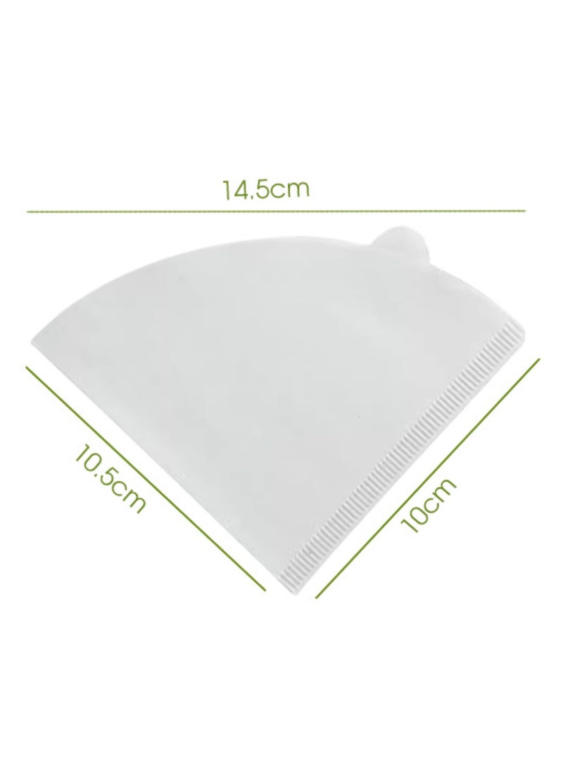 100 Pcs white V02 Coffee Filters, Unbleached 2-4 Cups Disposable V02 Coffee Paper Filters, Compatible with Cone Shaped Pour Over Coffee Filter and Drip Coffee Maker - Image 5