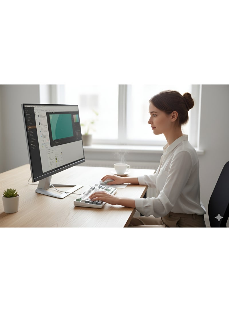 Forev FV-908 Rainbow Backlit Gaming Keyboard and Mouse Combo – Professional Design with 6D Color Backlighting and Adjustable DPI – White x Gray - Image 4