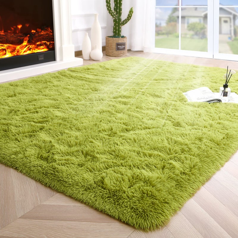 Noahas Fluffy Bedroom Brug Plush Guzzy Rugs for Kids غرفة معيشة ناعم أشعث سجادة الحضانة فروي السجاد الحديثة غرفة نوم داخلية