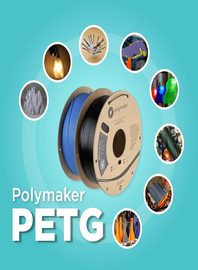 Polymaker PolyLite Clear 3D Printer PETG Filament 1.75mm 1kg, Legacy PETG Formula, +- 0.03mm Dimensional Accuracy, Reliable Everyday Filament, Strong Layer Bonding, Compatible with Most 3D Printers - Image 5