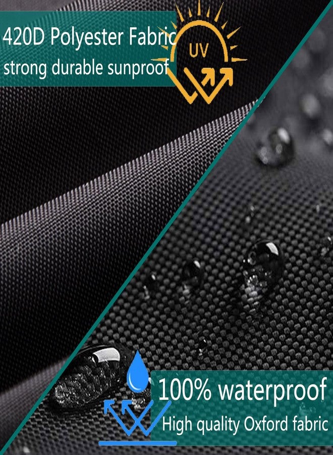 Sqodok Mobility Scooter Storage Cover, 420D Waterproof Wheelchair Cover for Storage, Mobility Scooter Accessories for All-Weather Outdoor Protection Dust Cover, 55" x 26" x 36" - Image 3