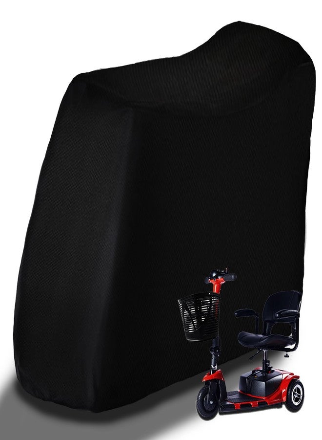 Sqodok Mobility Scooter Storage Cover, 420D Waterproof Wheelchair Cover for Storage, Mobility Scooter Accessories for All-Weather Outdoor Protection Dust Cover, 55" x 26" x 36" - Image 1