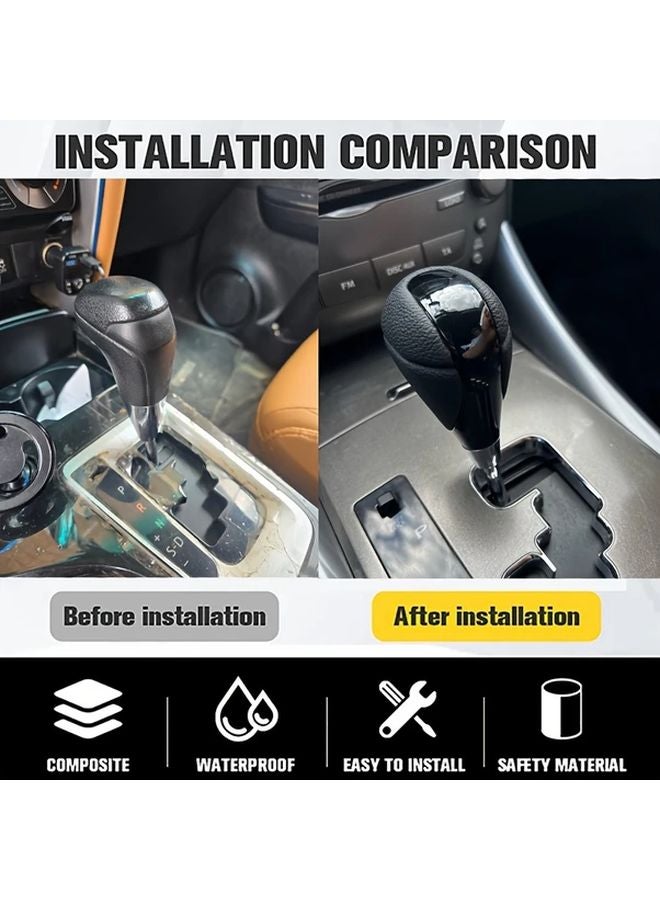 مقبض ناقل حركة كبير من ألياف الكربون لـ GS350 وGS450h وGS460 وLS460 وLS600h وRX350 وRX450h وES350 وIS250 - Image 5