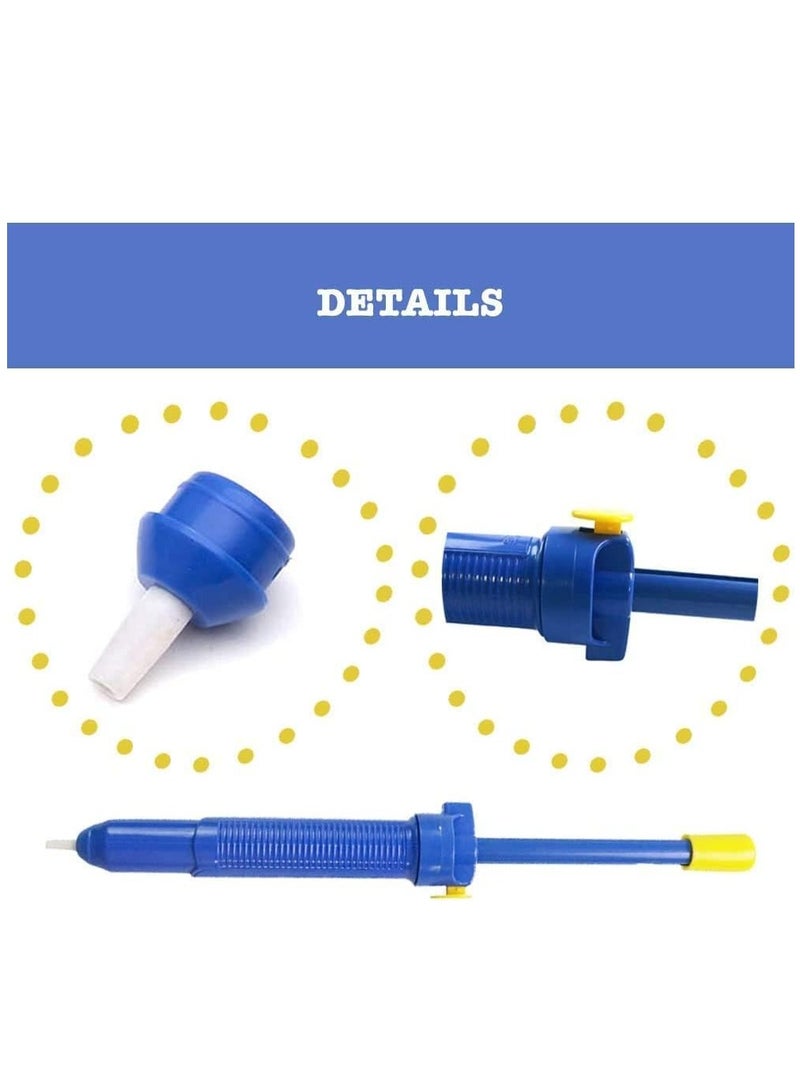 SYOSI 2 Pcs Solder S uc ker Desoldering Pump 13" Manual Solder Removal Tool for Through Hole Desoldering with Strong Vacuum Suction - Image 5