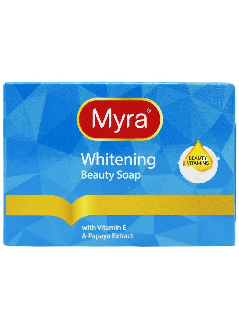 Myra Whitening Beauty Soap With Vitamin E And Papaya Extract 90 g