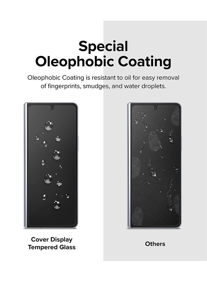 Ringke Cover Display Screen Protector Tempered Glass For Samsung Galaxy Z Fold 5 5G 2023 Clear - Image 5
