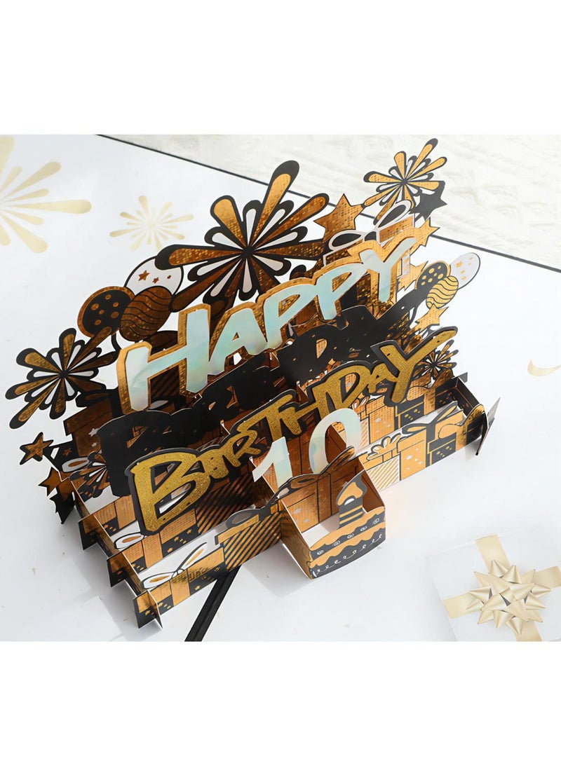 Magical Design 3D Pop-Up Card, Greeting Card for Birthday, Age DIY Birthday Card, Sturdy and Solid Cardstock Gift Card with Envelope and Thank You Card, (Black Gold) - pzsku/Z483A64C6BA19CD5B2F38Z/45/_/1727617072/0a13078b-fcec-4a33-9e2c-1b1ae6bd706a