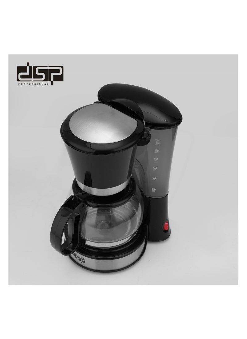 DSP Coffee Maker, coffee machine, 550W Power, 6-Cup Coffee Maker with Drip-Stop Function and Transparent Water Level Indicator, KA3082 - pzsku/Z483A73E02EBBA311B49CZ/45/_/1734173293/1a2e2080-ab8a-44a8-a502-43e40dd1f7cf