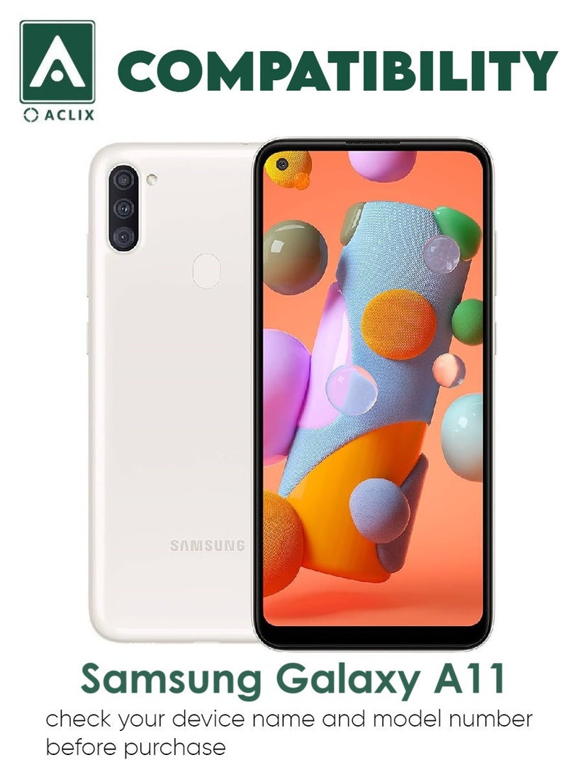 ACLIX Antistatic ESD Dustproof Premium Quality High Definition Tempered Glass Screen Protector Designed For Samsung Galaxy A11 - Image 3