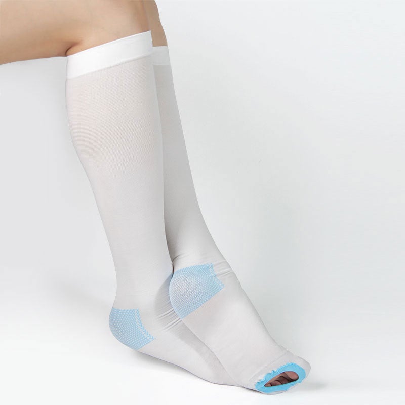 جوارب طبية ضاغطة طويلة، جوارب مرنة وريدية، مقاس كبير لمكافحة thrombosis، جوارب عالية للفخذ - Image 1