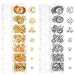 WJIAAA 816Pcs Bead Caps Antique Gold and Silver Metal Alloy Flower Spacer Bead End Caps 7 Styles for DIY Jewelry Making Supplies - Image 2
