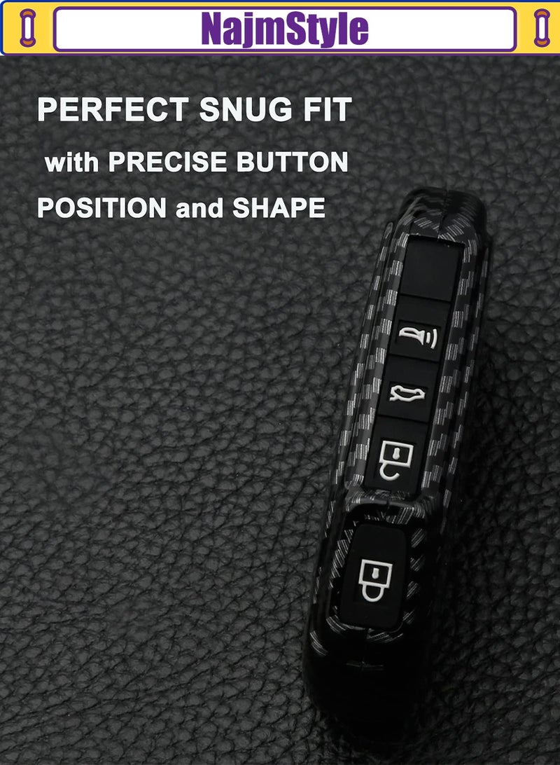 NajmStyle Key Fob Cover Case with Silicone Buttons fit for Kia Cerato Forte Sorento Soul Sportage Ceed Niro Seltos Telluride K5 - Image 4