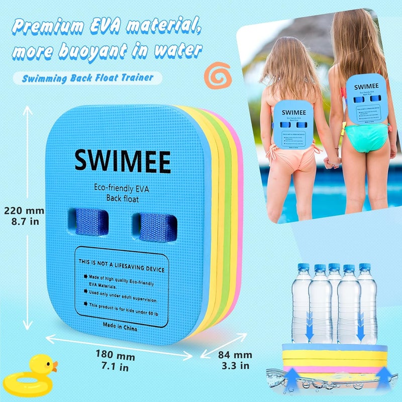BBSWIM SWIMEE Back Float Safety Swim Trainer Swimming Bubble Belt with Adjustable 3 Layers Swim Belts Comfortable Waterproof Floaties Device for Kids Toddler Swimming Floats (10lb-60lb) - Image 2