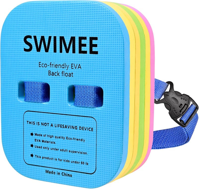 BBSWIM SWIMEE Back Float Safety Swim Trainer Swimming Bubble Belt with Adjustable 3 Layers Swim Belts Comfortable Waterproof Floaties Device for Kids Toddler Swimming Floats (10lb-60lb) - Image 1