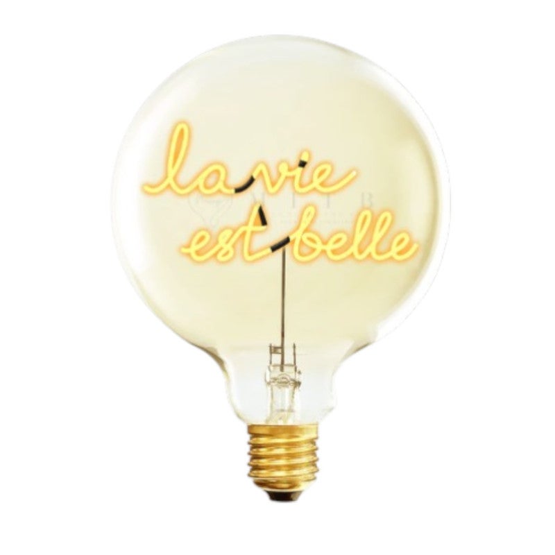 LA VIE EST BELLE - LED GLASS BULB - Ø70 × H110 MM
