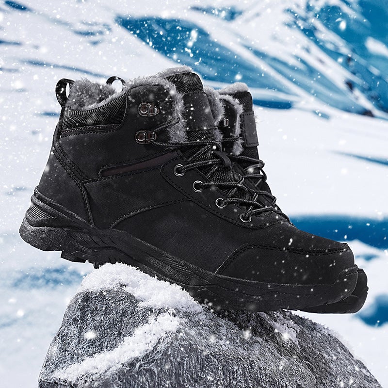 Martin Boots Men'S Fleece-Lined Warm Labor Protection Shoes Lightweight Non-Slip Wear-Resistant Work Shoes Stab-Resistant Safety Protective Shoes For Winter - Image 5