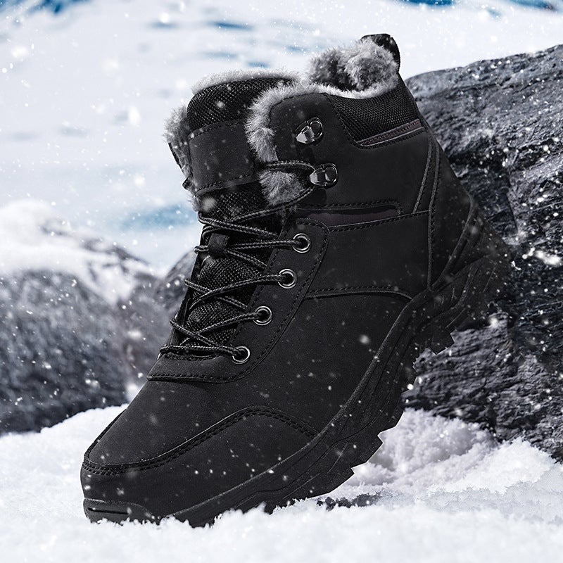 Martin Boots Men'S Fleece-Lined Warm Labor Protection Shoes Lightweight Non-Slip Wear-Resistant Work Shoes Stab-Resistant Safety Protective Shoes For Winter - Image 4