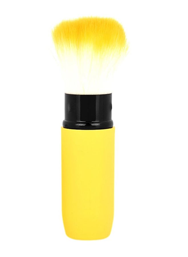 Soft Retractable Makeup Brush Yellow/Black/White - Image 1