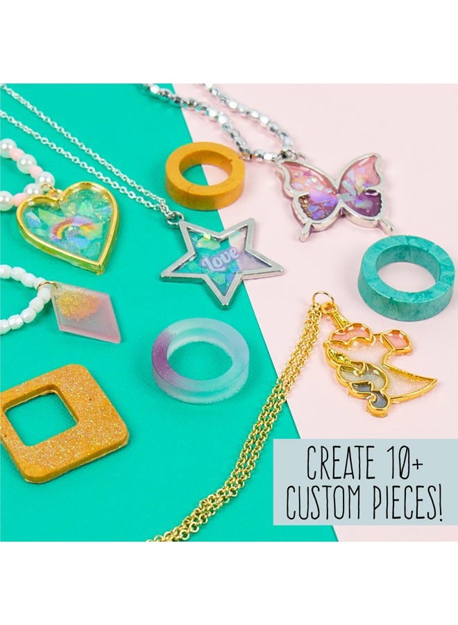 STMT D.I.Y. Resin Jewelry Studio, All-in-One Resin Jewelry Making Kit with Molds, Fun DIY Kit to Make Your Own Necklaces, Bracelets & More, Great Gift for Teen Girls 14+, One Size - Image 3