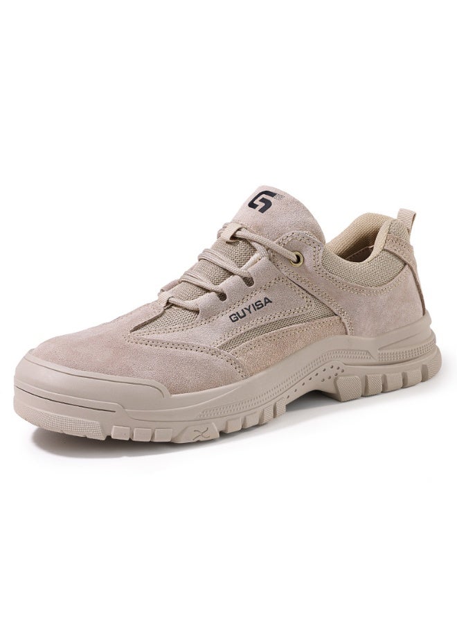 GUYISA Men's  FashionSafety Shoes Durability Lightweight Steel Toe Anti-Puncture Breathable & Stylish Work Shoes - Image 1