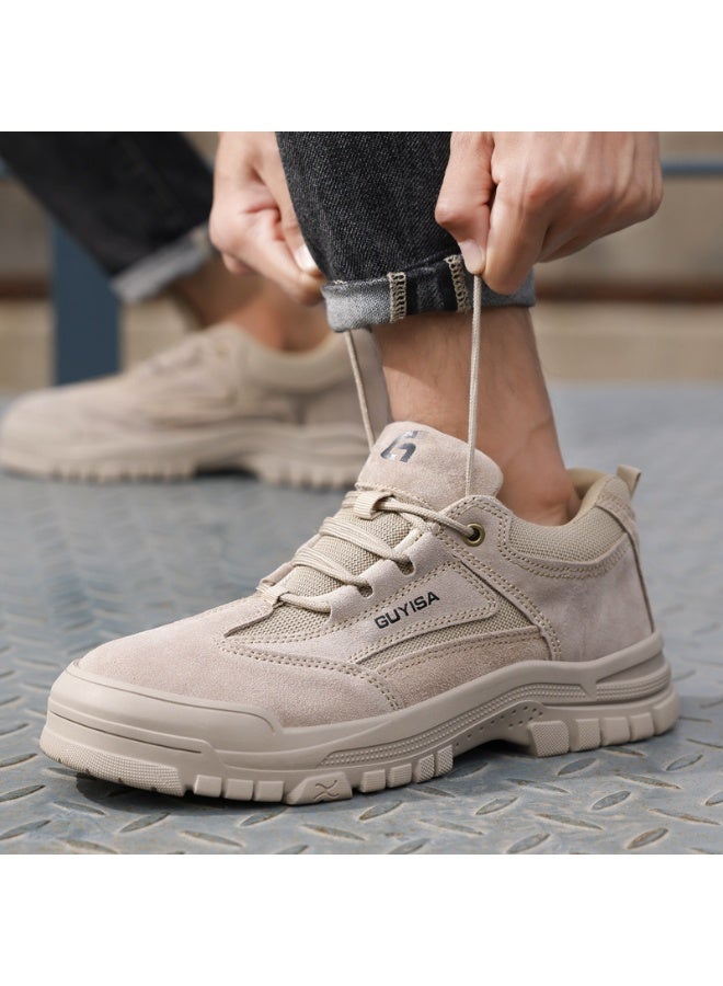 GUYISA Men's  FashionSafety Shoes Durability Lightweight Steel Toe Anti-Puncture Breathable & Stylish Work Shoes - Image 2