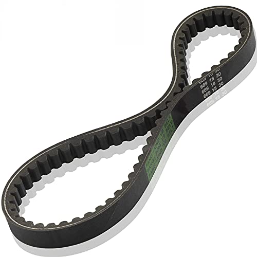 MRELC 139QMB Reinforced 6691830 Racing CVT Drive Belt Compatible with GY6 49cc 50cc Roketa Baja Tank Jmstar Taotao Jonway Vespa Chinese Scooter Moped ATV Pack of 1 VBelt