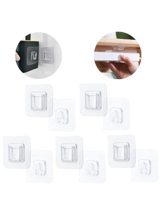 5 Pairs Double-Sided Adhesive Wall Hooks Wall-Sticking Hooks Without Punching and Nails, Waterproof and Oil-Proof for Bathroom and Kitchen, Self-Adhesive Hooks. - pzsku/Z483B6B30948183910B68Z/45/_/1698823537/77ee89e5-3577-46f1-bcfb-dad632d795ed