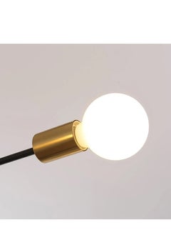 GEADI Modern Chandeliers for Dining Room Ceiling Light Fixture Black and Gold Chandelier 6 Light Sputnik Chandeliers Mid Century Pendant Light for Living Room Kitchen Island Bedroom Foyer  - Image 3
