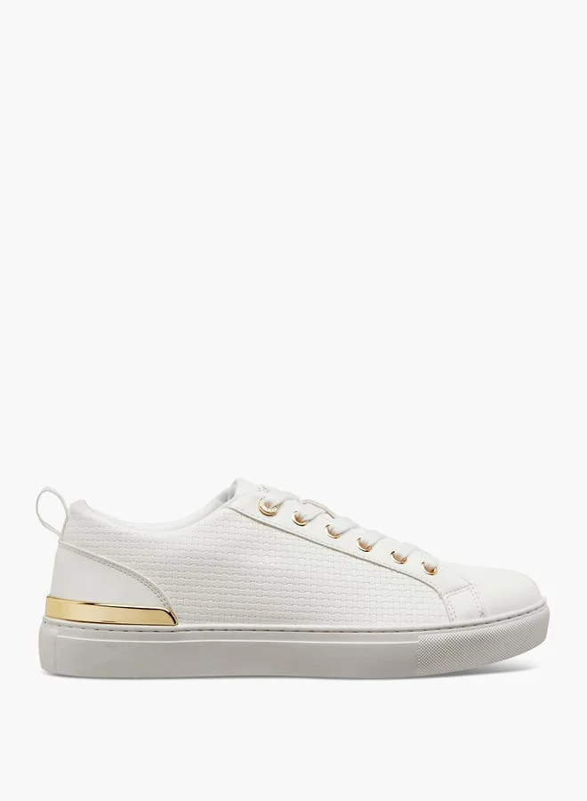 Celeste Women's Textured Sneakers with Lace-Up Closure