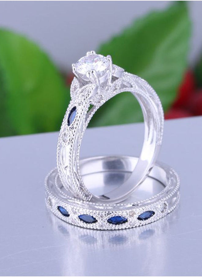 NIBEMINENT Cubic Zirconia Engagement Ring  - Image 2