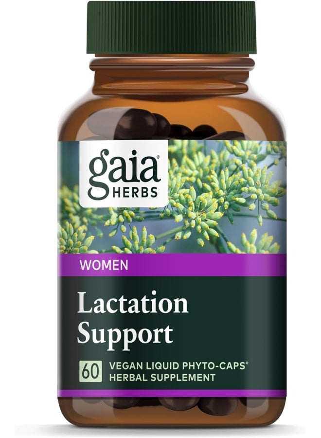 Gaia Herbs Lactation Support, Vegan Liquid Capsules, 60 Count - Image 1