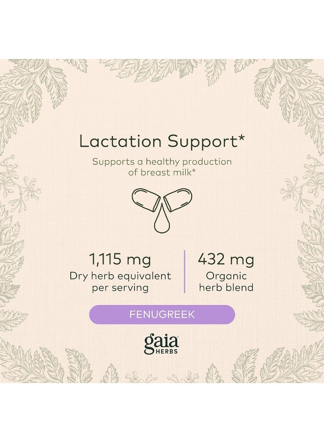 Gaia Herbs Lactation Support, Vegan Liquid Capsules, 60 Count - Image 2