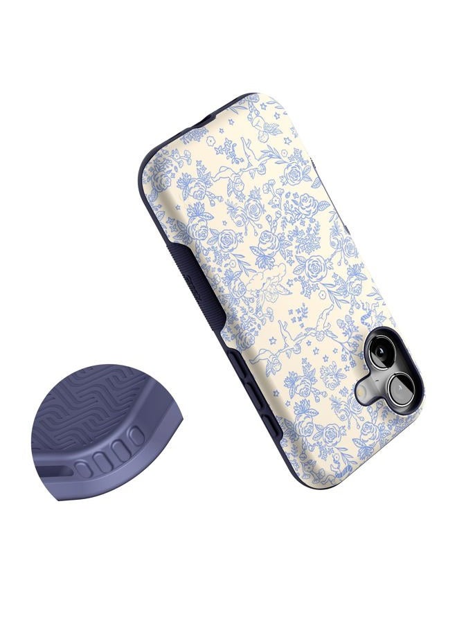 Casely iPhone 17 Case | Cupid's Canvas | Periwinkle Floral | Bold Protective Design | Compatible with MagSafe - Image 5