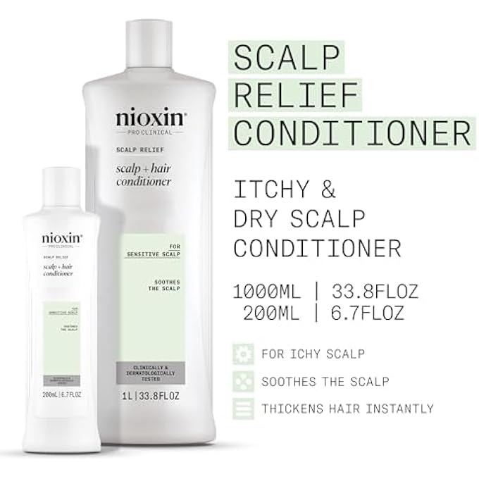 Nioxin SCALP RELIEF HAIR CONDITIONER | FOR SENSITIVE SCALP| MADE WITH ALOE VERA AND VITAMIN E - Image 3