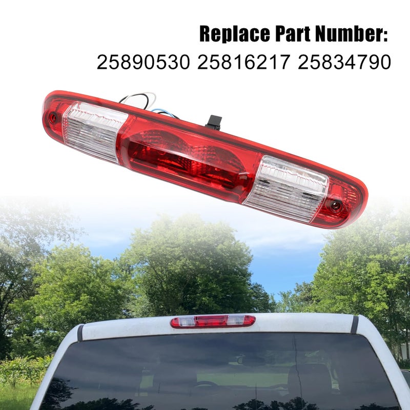 FZJDSD 3rd Third Brake Light High Mount Stop Light and Cargo Lamp Compatible with Chevy Silverado GMC Sierra 1500HD 2500HD 3500HD 2007 2008 2009 2010 2011 2012 2013 25890530 25816217 25834790 - Image 4