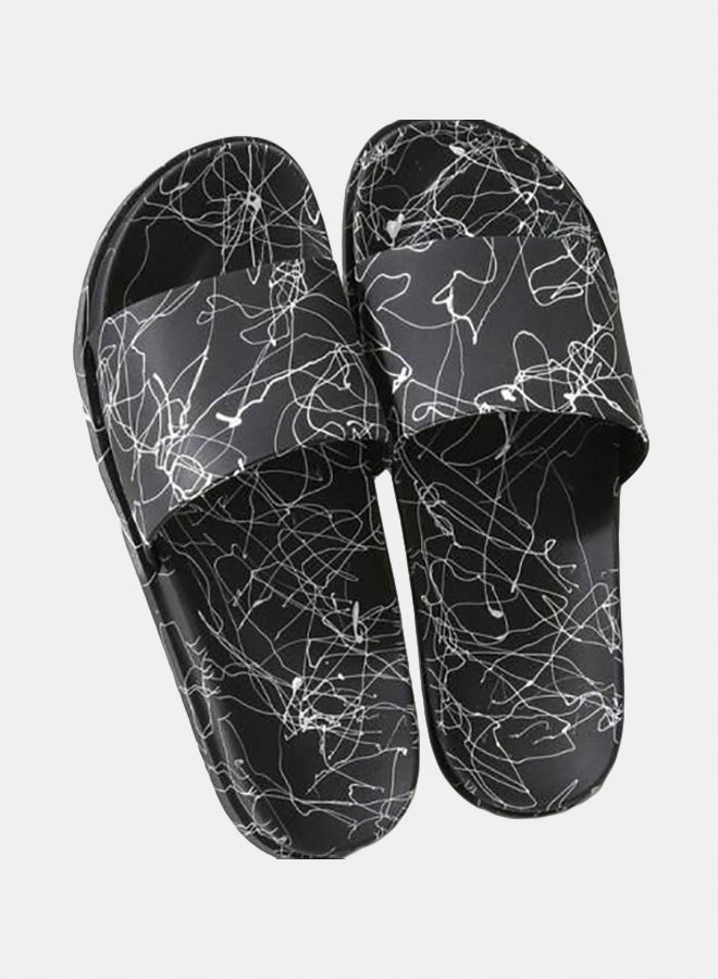ers Black And White Lines for Men - Comfortable Leather - Image 1