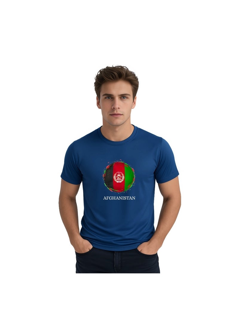 PRINTSHOP4ME Afghanistan Cricket Dry Fit T-Shirt For Men | Lightweight Half Sleeve Round Neck Jersey | Ideal For Sports,Training & Casual Wear - Image 1