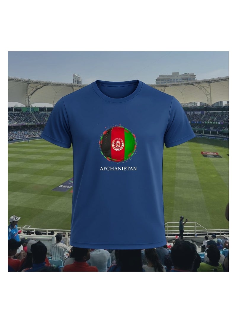 PRINTSHOP4ME Afghanistan Cricket Dry Fit T-Shirt For Men | Lightweight Half Sleeve Round Neck Jersey | Ideal For Sports,Training & Casual Wear - Image 2