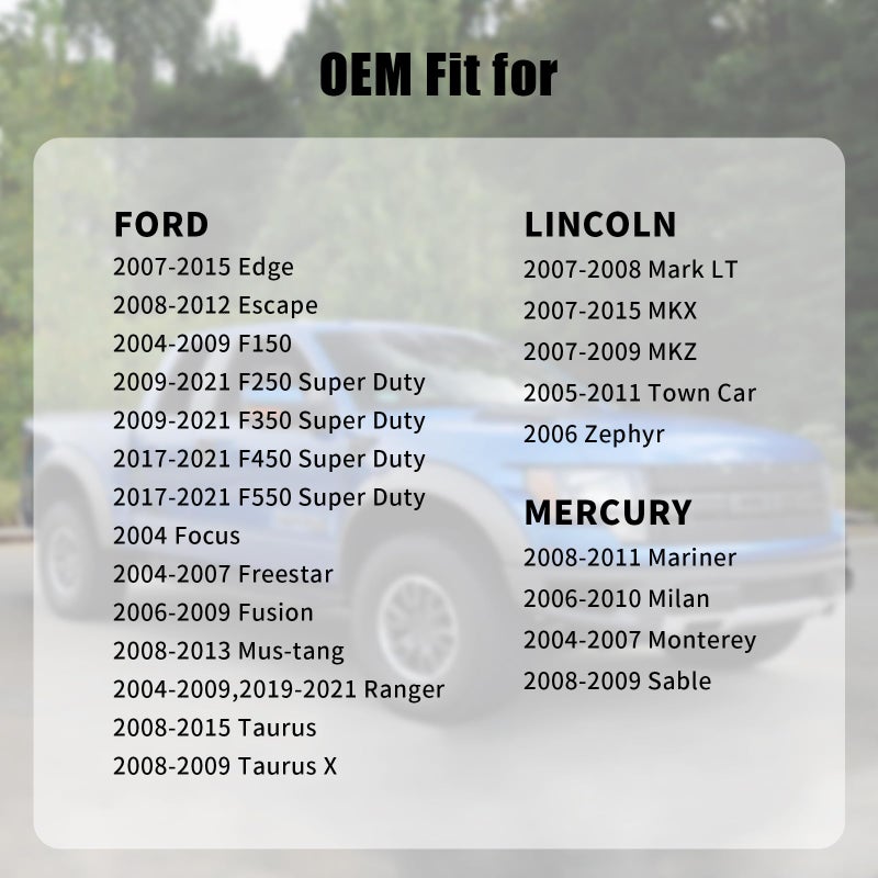 Manymiba Gas Cap, Fuel Cap For Ford Lincoln Mercury 2004-2009 F150, 2007-2015 Edge, 2009-2020 F250 F350 Super Duty, 2017-2021 F450 F550, 2006-2007 Fusion, 2004-2007 Freestar, 2006-2009 Ranger, FC1079 FC1089 - Image 2