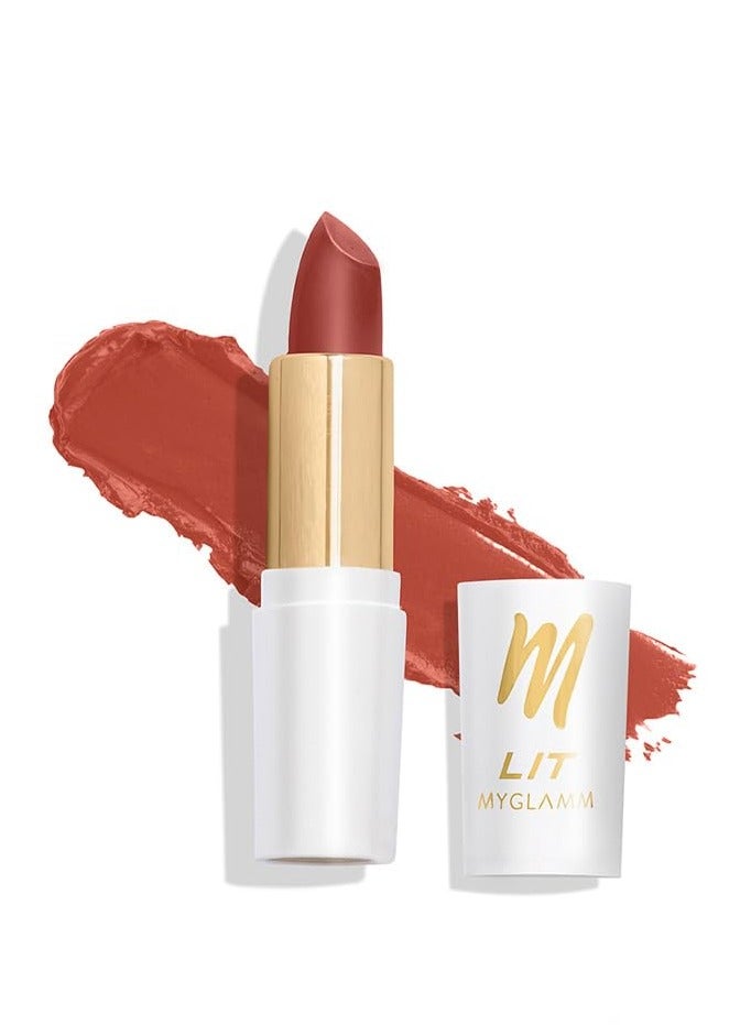 MyGlamm Moist Matte Lipstick  Brown Exquisite Shade Long Lasting  Pigmented  Hydrating Lipstick with Moringa Oil and Vitamin E  4.2g - Image 1
