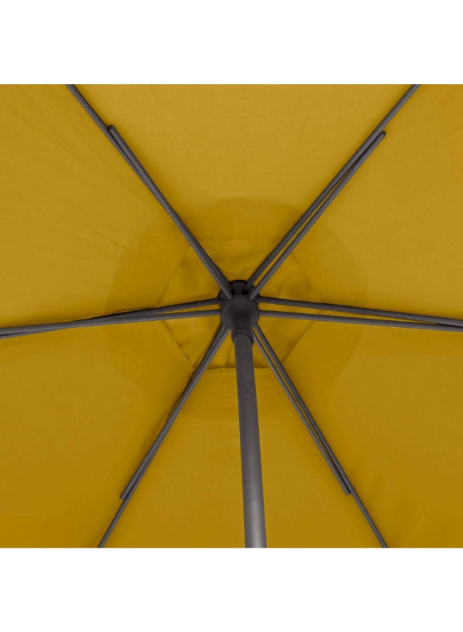 Hesperide Soya Epoxy-Treated Steel Tilting Pole Umbrella Mustard and Black 2.7 m 171254D - Image 5