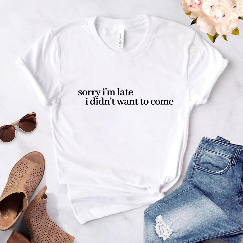 2024 T-Shirt Independent Station Women'S Short-Sleeved Wish Spot Temu - Image 1