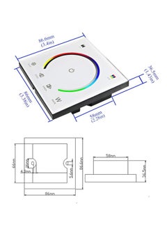 Light Dimmer Switch, LED Controller, Wall- Mounted Plastic Cover Touch Panel Switch for DC12V-24V 3528 2835 5050 Single Color Strip Lighting(RGB-Red, Green, Blue) - pzsku/Z483BFAB0F767E86FA7E5Z/45/_/1715674740/d1013f46-7e29-45b9-bc48-8c5cdf2646a4